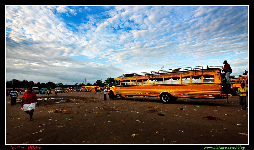 Bus station in Nicaragua