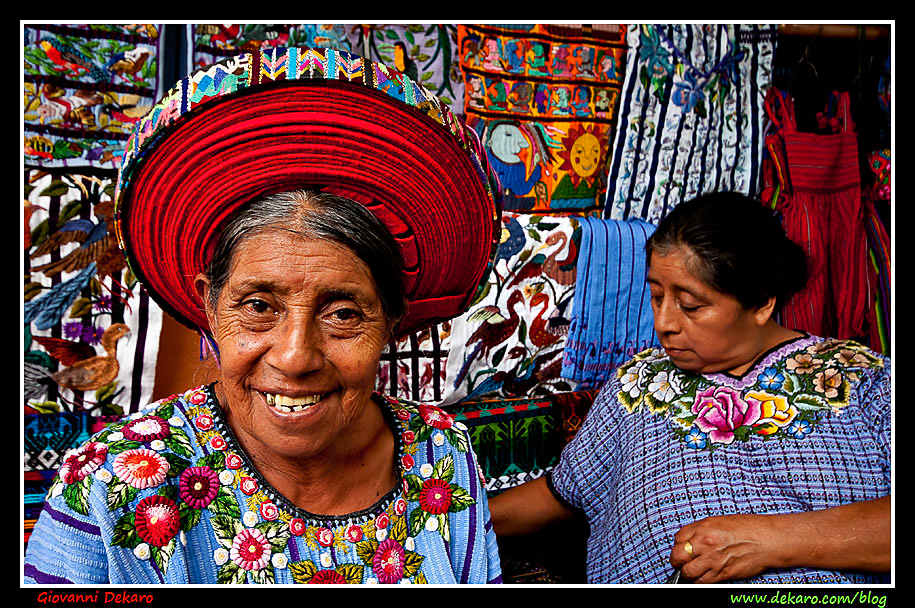 Woman, lake Atitlan, Guatemala