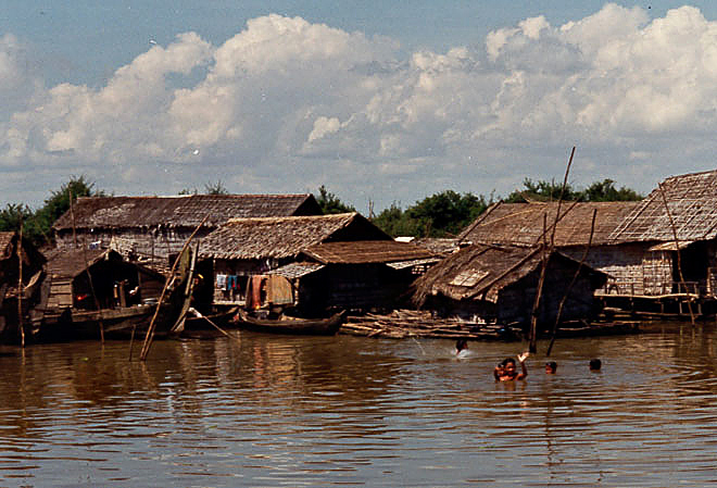 Pile dwelling, Cambodia, 1997