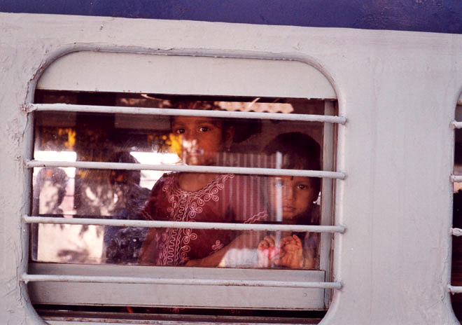 Train window, India, 2004