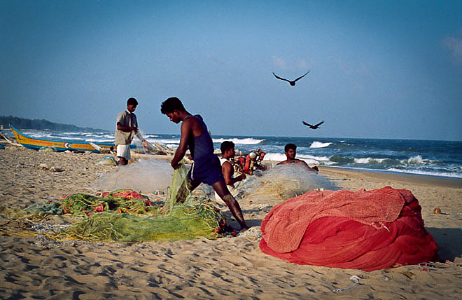 Fishermen, Mahabalipuram, India, 2004