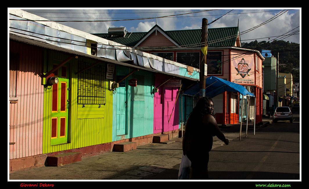 Street in Castries, St. Lucia, 2017