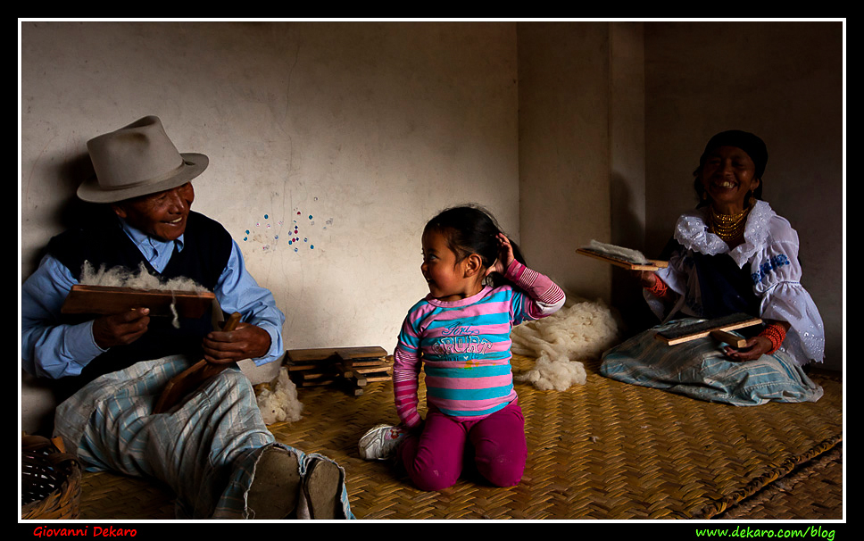 Wool hand, Ecuador