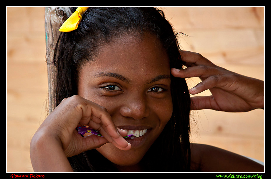 Girl in Playa Blanca, Colombia