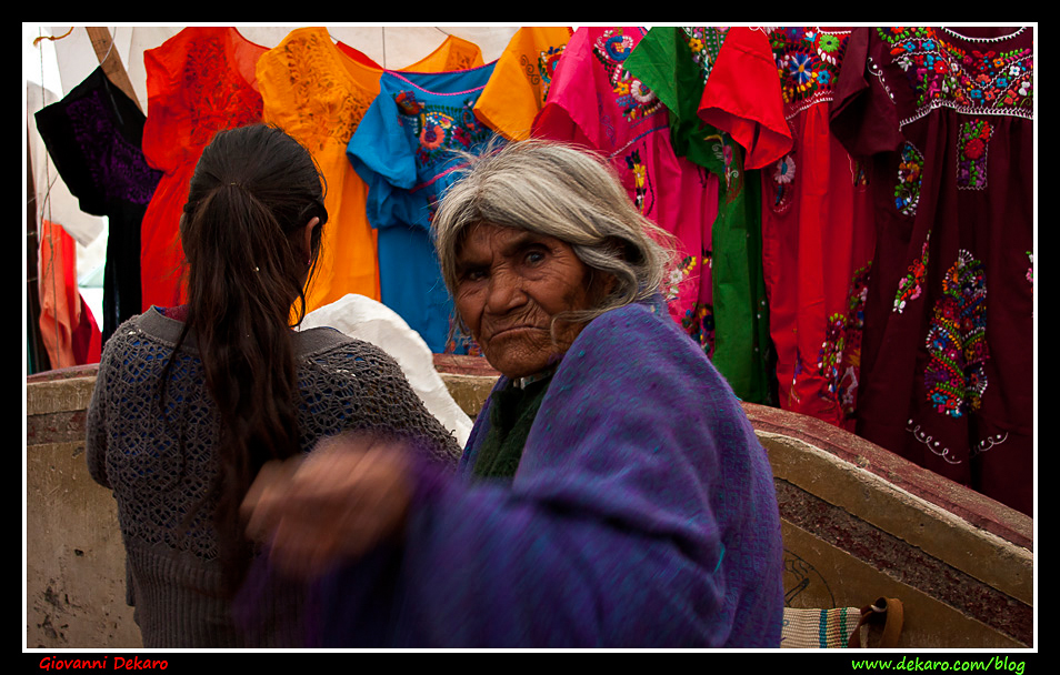 Angry old woman, Chiapas, Mexico