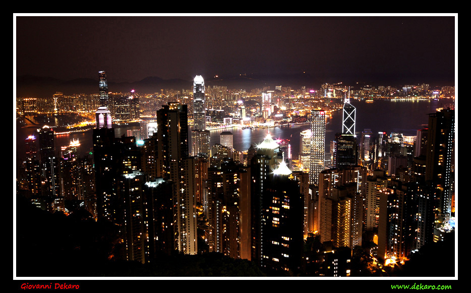 Hong Kong by night