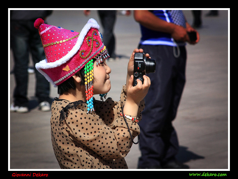 Child taking picture