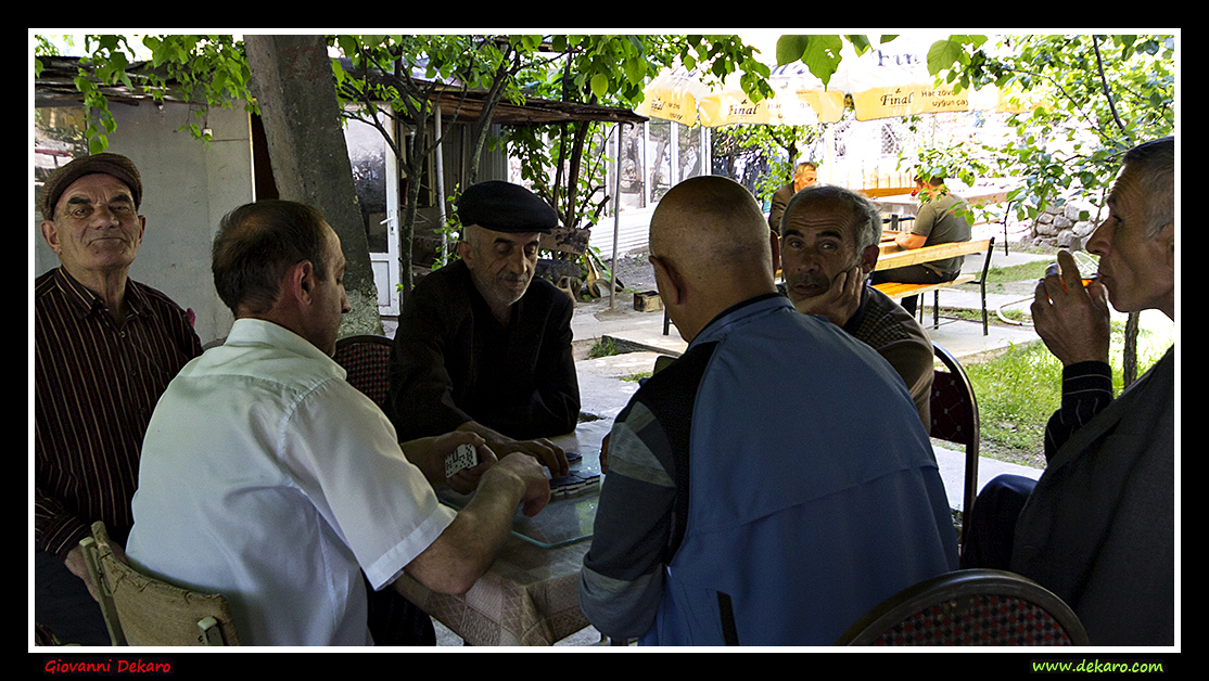 Elders playing Domino in Azerbaijan