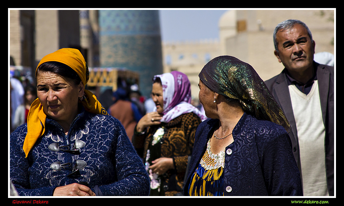 People in Khiva, Uzbekistan