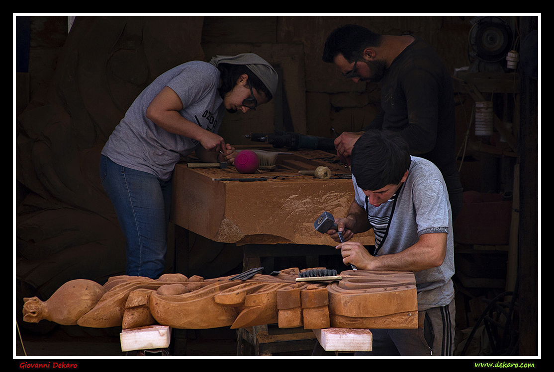 Stone carvers, Armenia