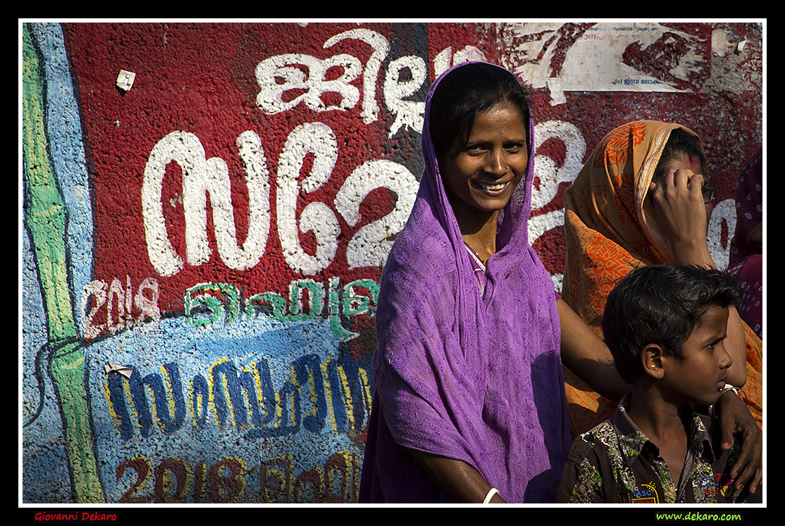 People and colors, Kerala, India