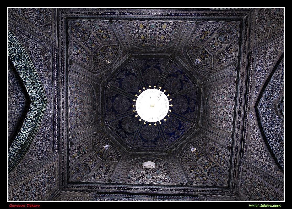 Ceiling of Pahlavon Mausoleum, Khiva, Uzbekistan