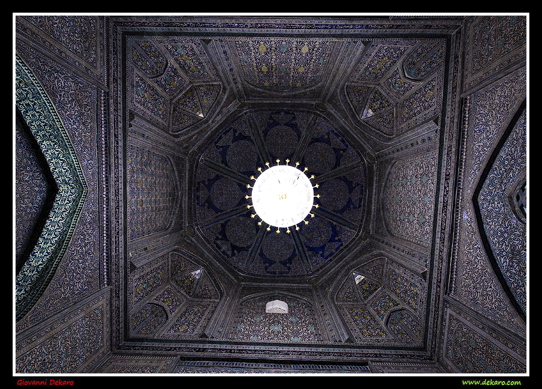 Ceiling of Pahlavon Mausoleum, Khiva, Uzbekistan