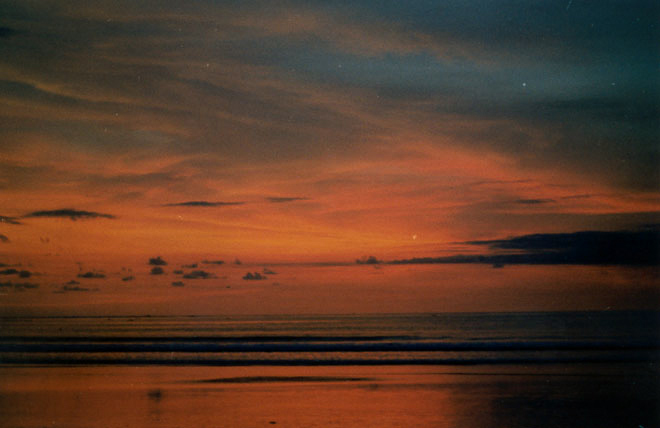 Sunset in Bali, 1996