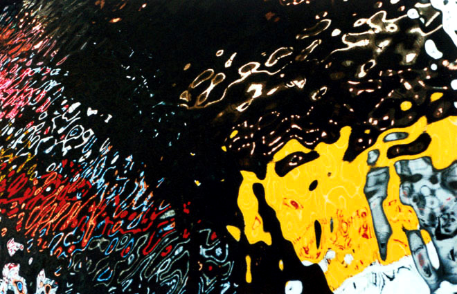 Reflex on Osaka river, Japan, 1996