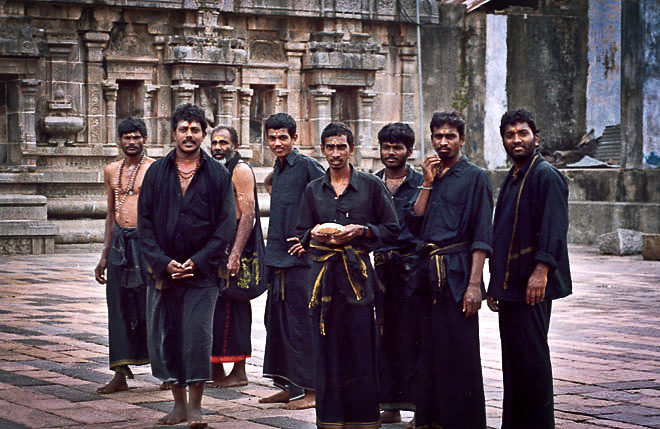 Sect in a temple, India, 2004