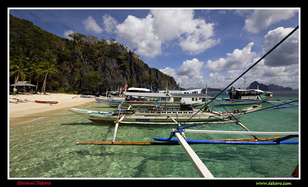 Beach in Bacuit Archipelago, Palawan, Philippines, 2018