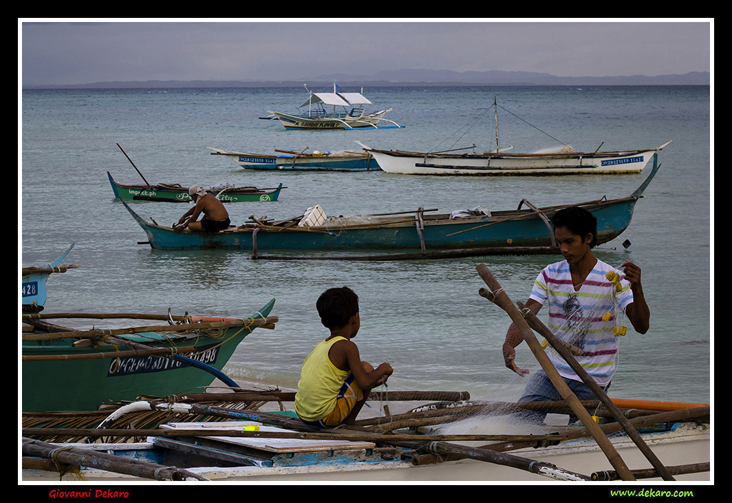 Fishers in Bantayan, Philippines, 2018
