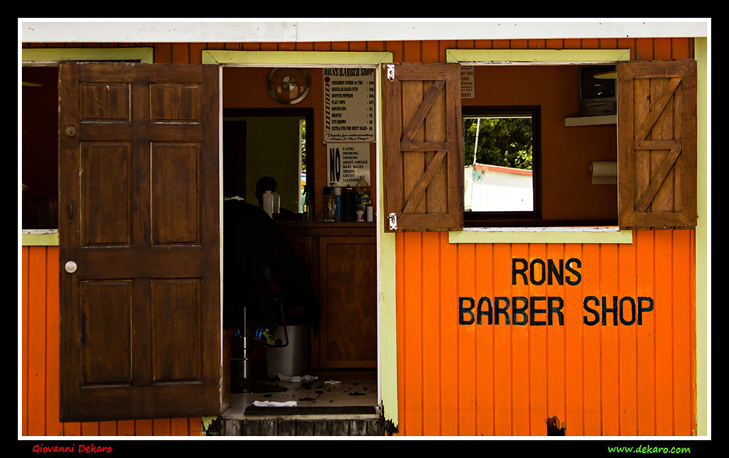 Barber in Barbados, 2017