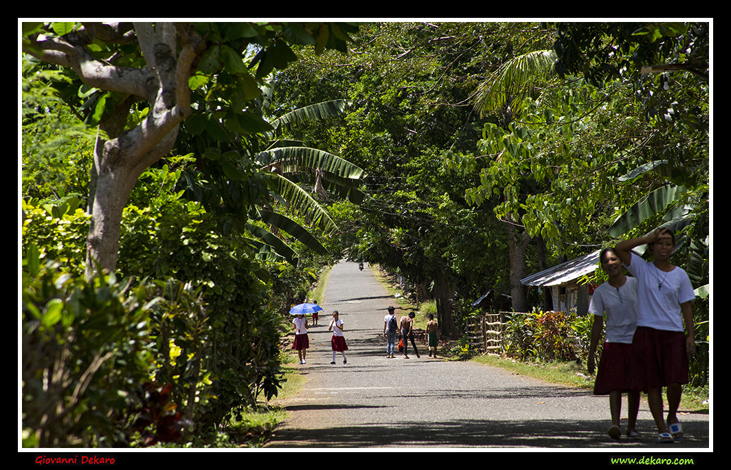 Street in Pacijan, Camotes islands, Philippines, 2018