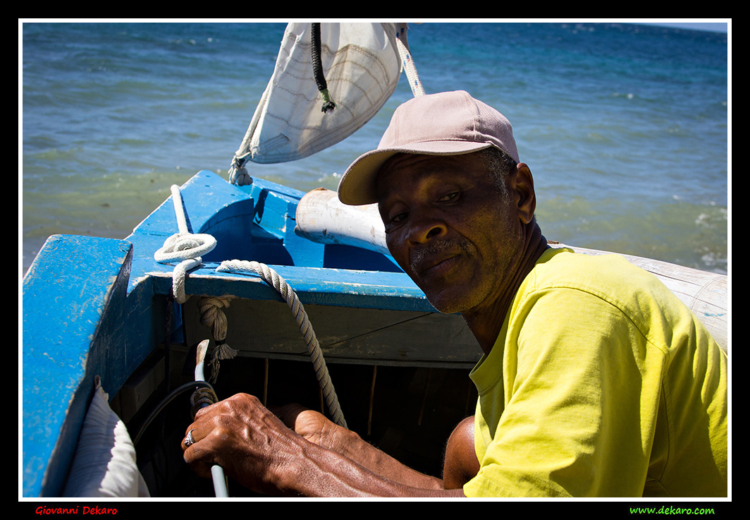 Whale hunter, Bequia, 2017